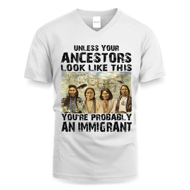 Unless your ancestors look like this you're probably an immigrant