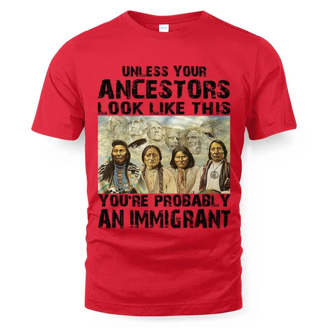 Unless your ancestors look like this you're probably an immigrant