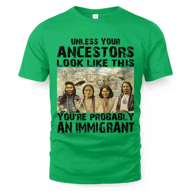 Unless your ancestors look like this you're probably an immigrant