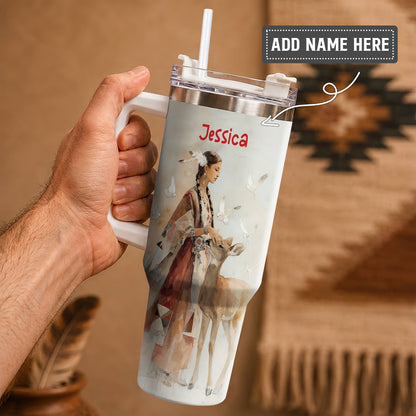 White Deer Heritage Personalized Tumbler