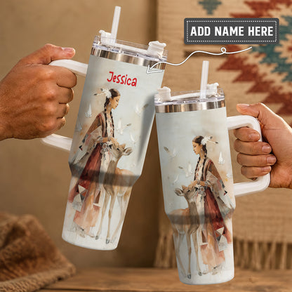 White Deer Heritage Personalized Tumbler