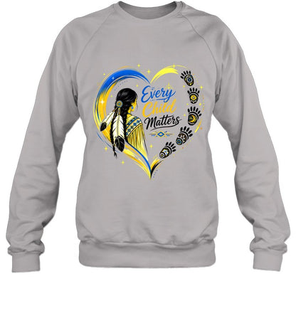 Native Heritage Feather Heart T-Shirt