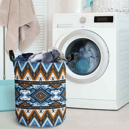 Retro Colors Tribal Seamless Laundry Basket NBD