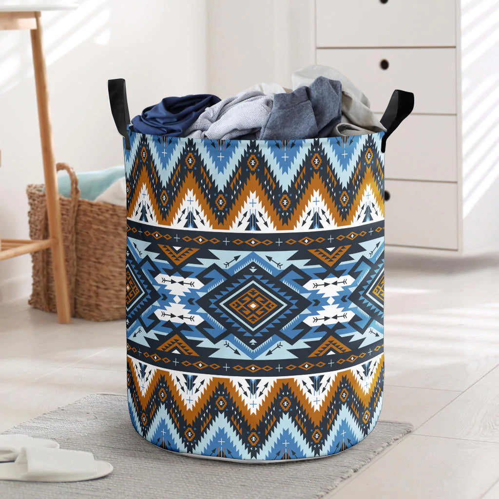 Retro Colors Tribal Seamless Laundry Basket NBD