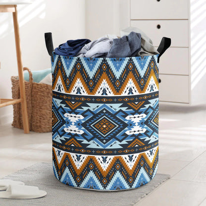 Retro Colors Tribal Seamless Laundry Basket NBD