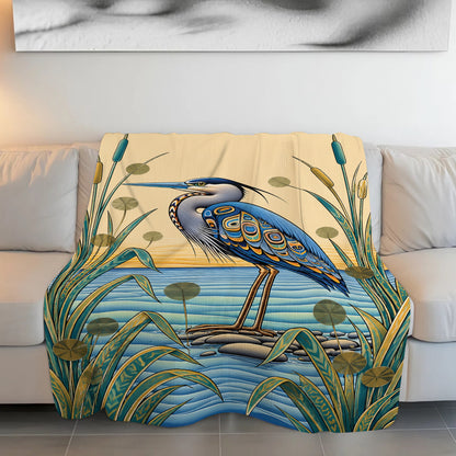 Spirit of the Heron Personalized Premium Blanket