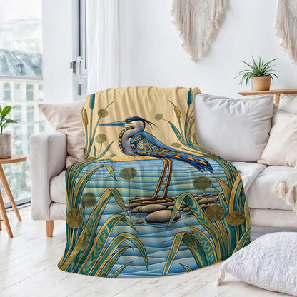 Spirit of the Heron Personalized Premium Blanket