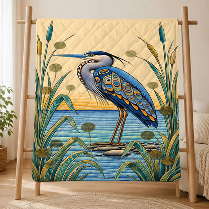 Spirit of the Heron Personalized Premium Blanket