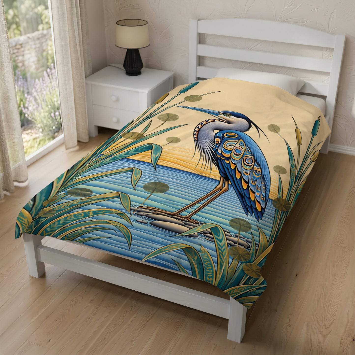 Spirit of the Heron Personalized Premium Blanket