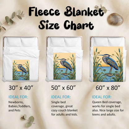 Spirit of the Heron Personalized Premium Blanket