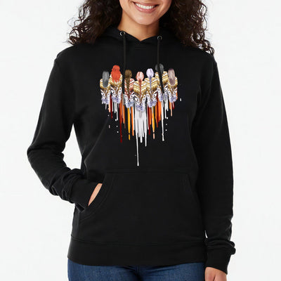 Native American Women Feather Heart Unisex Hoodie/Sweatshirt/T-Shirt 122