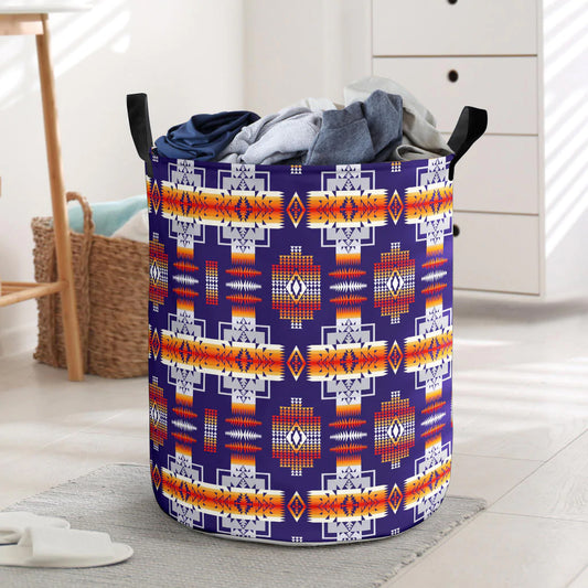Purple Pattern Laundry Basket 10 NBD