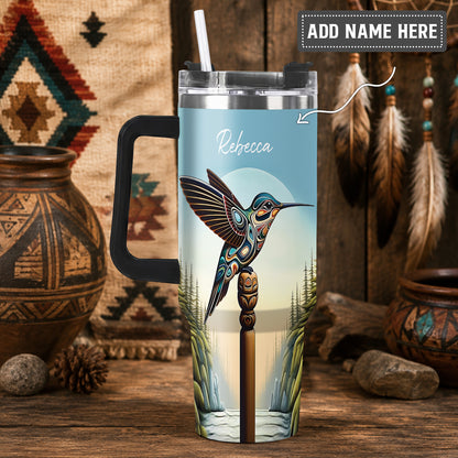 Hummingbird Totem Journey Personalized Tumbler