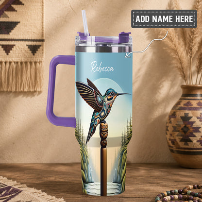 Hummingbird Totem Journey Personalized Tumbler