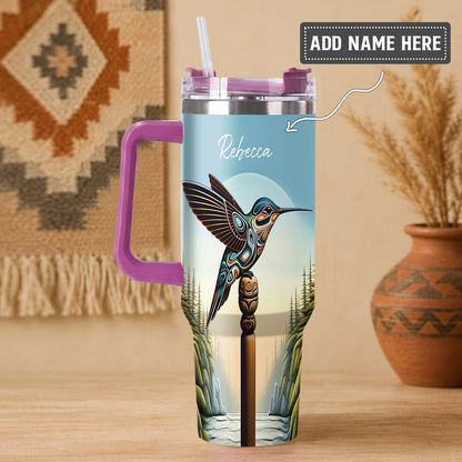 Hummingbird Totem Journey Personalized Tumbler