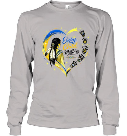 Native Heritage Feather Heart T-Shirt