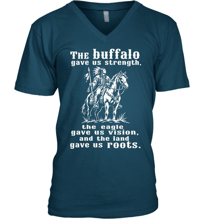 The Buffalo Gave Us Strength, The Eagle Gave Us Vision, And The Land Gave Us Roots