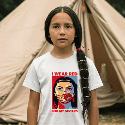 MMIW I Wear Red For My Sister Woman Red Hand All Sizes Unisex T-Shirt/Hoodie/Sweatshirt