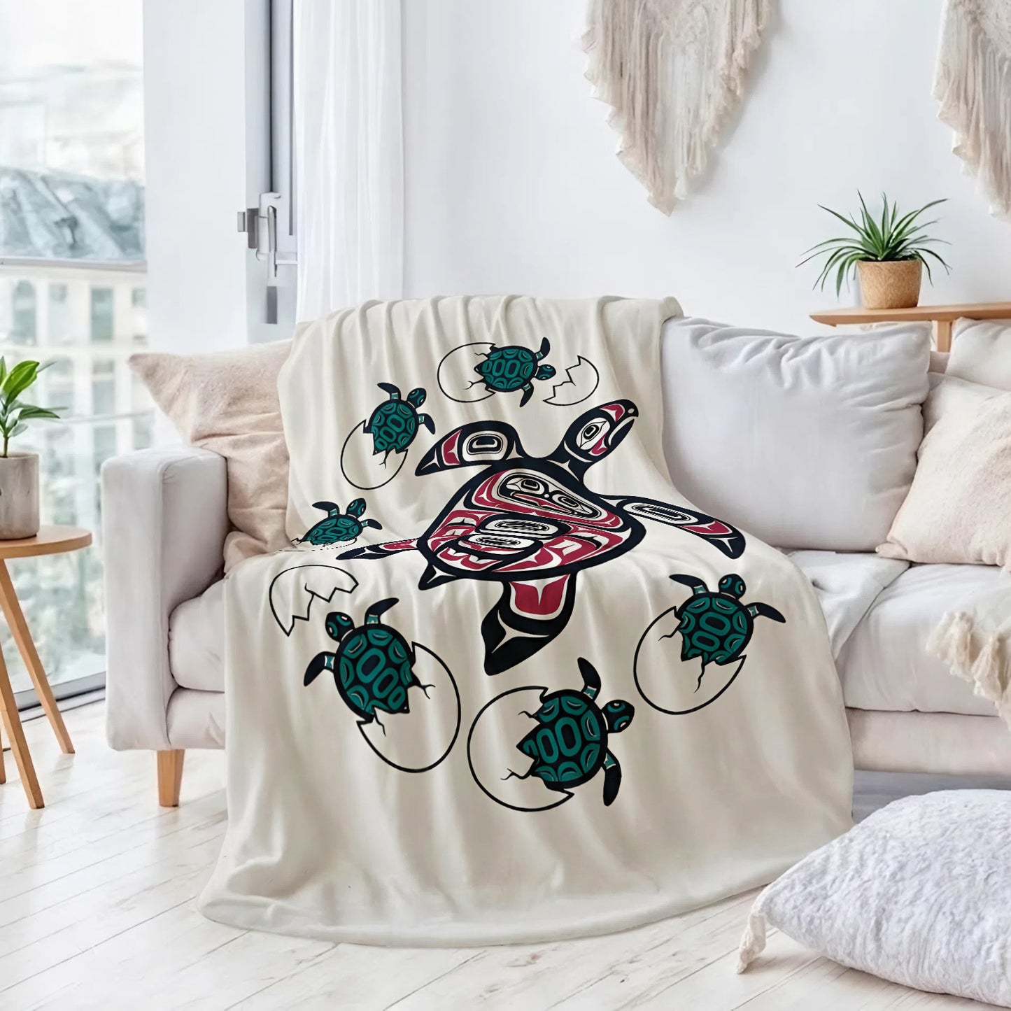 Ocean Turtle Heritage Personalized Premium Blanket