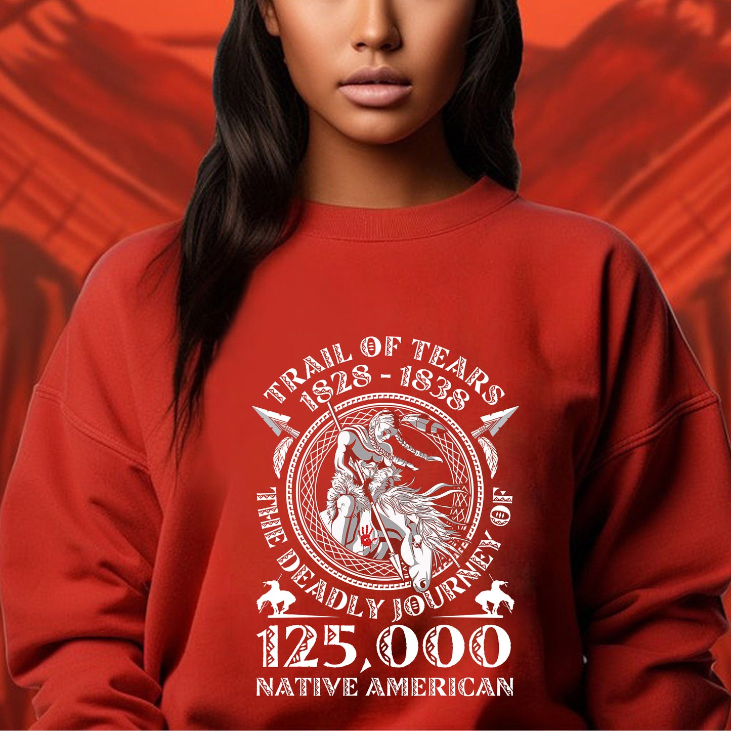 Trail Of Tears The Deadly Journey 125000 Native American T-Shirt
