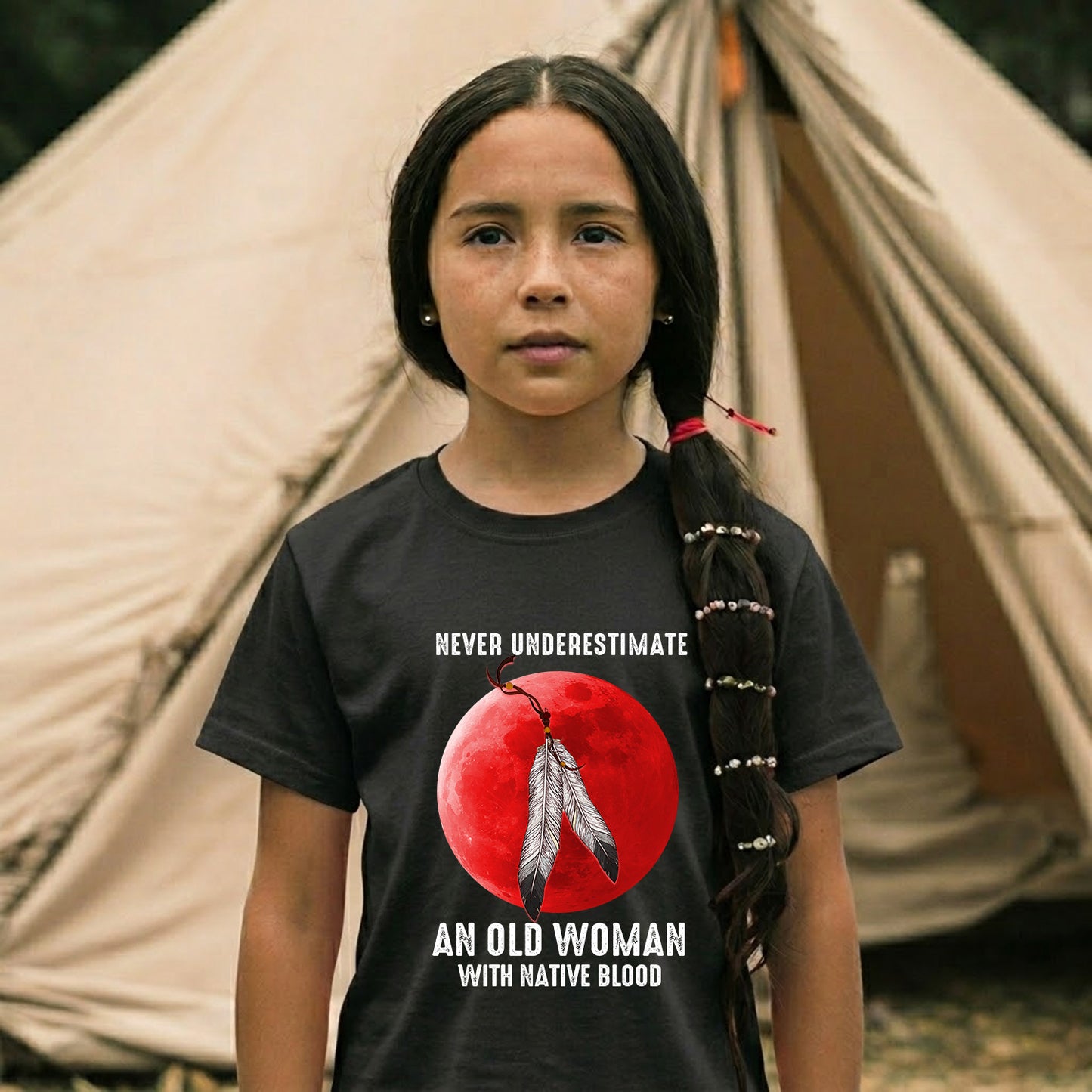 MMIW Never Underestimate An Old Woman With Native Blood Unisex T-Shirt/Hoodie/Sweatshirt