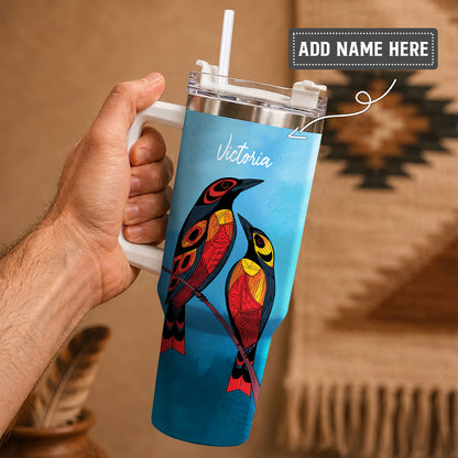 Sacred Bird Spirit Personalized Tumbler
