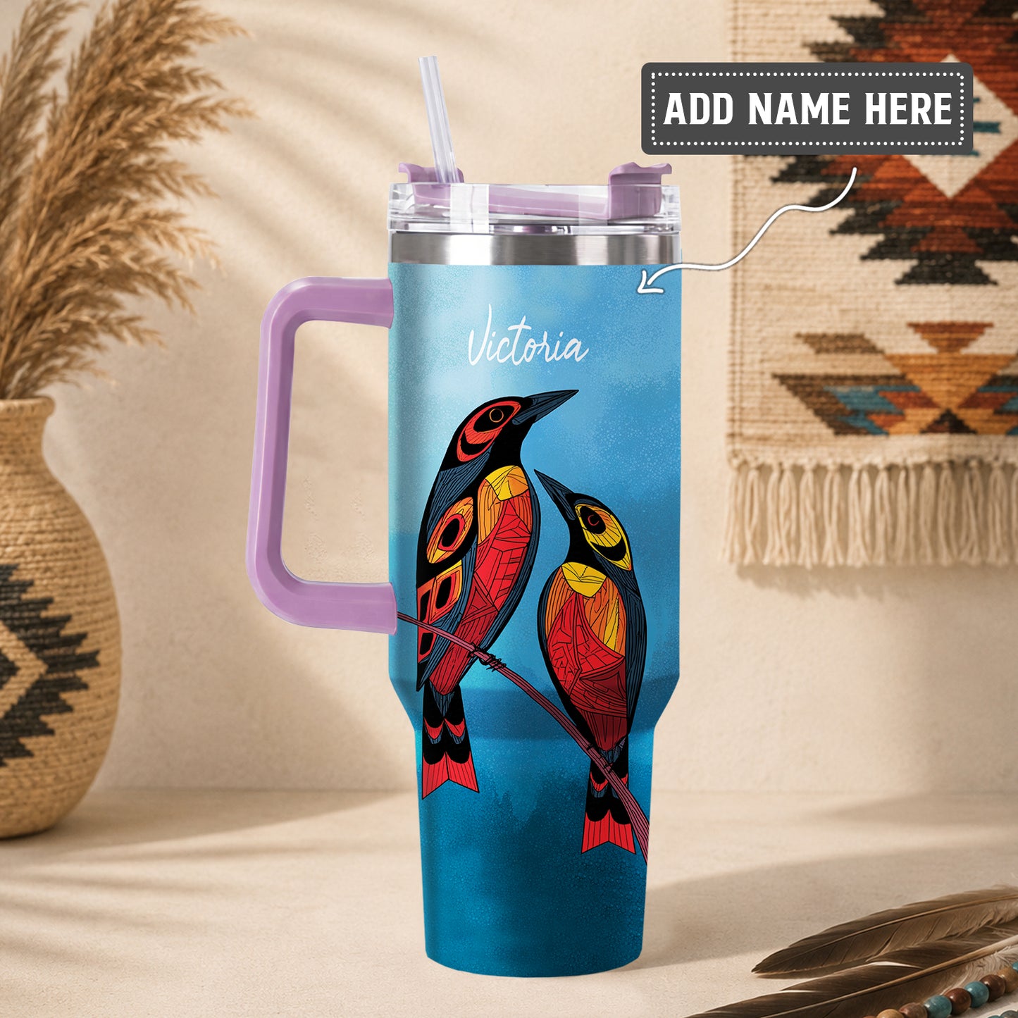 Sacred Bird Spirit Personalized Tumbler