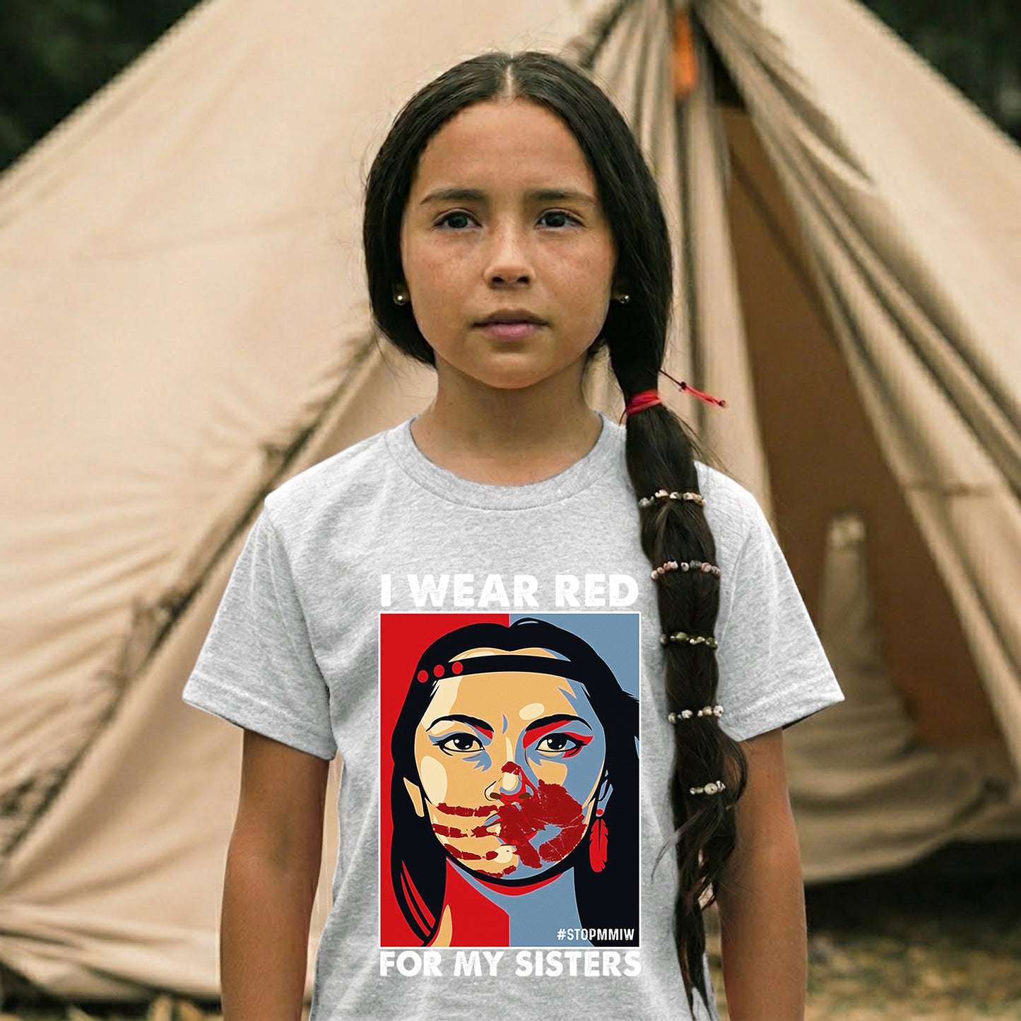 MMIW I Wear Red For My Sister Woman Red Hand All Sizes Unisex T-Shirt/Hoodie/Sweatshirt