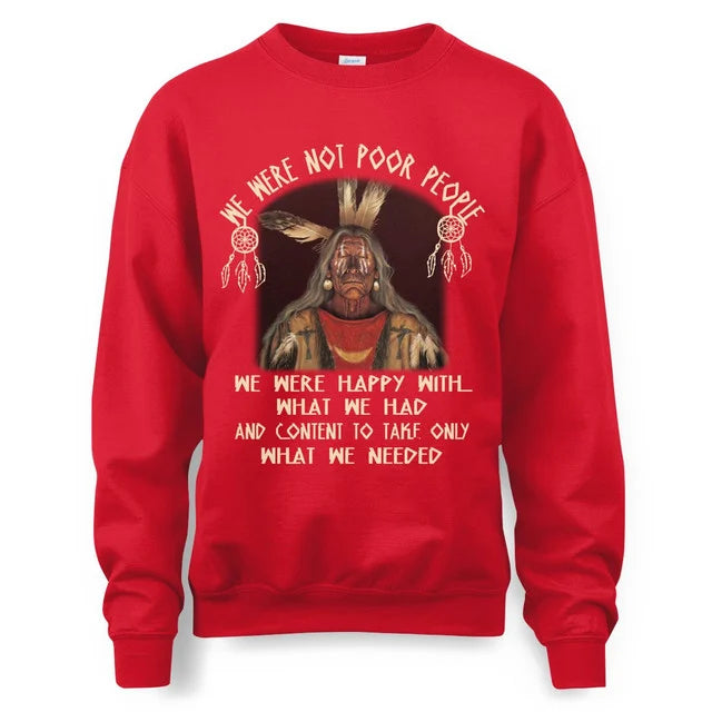 WE WERE NOT POOR PEOLPLE. WE ARE HAPPY WITH WHAT WE HAVE AND THE CONTENT IS JUST WHAT WE NEED