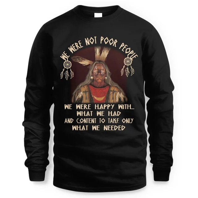 WE WERE NOT POOR PEOLPLE. WE ARE HAPPY WITH WHAT WE HAVE AND THE CONTENT IS JUST WHAT WE NEED