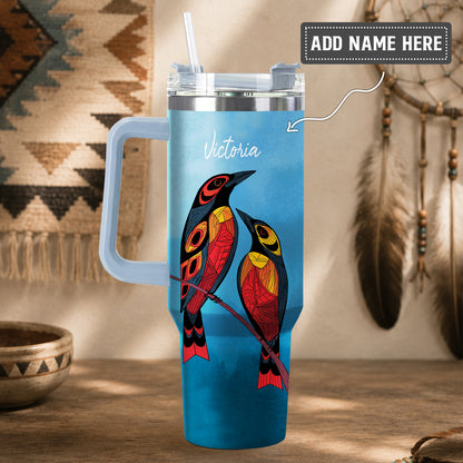 Sacred Bird Spirit Personalized Tumbler