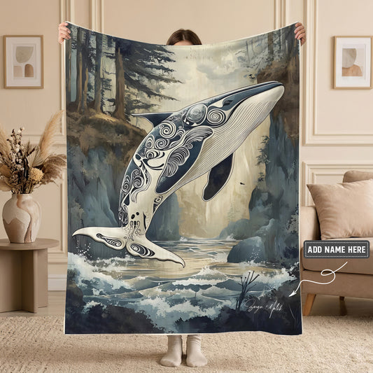 Orca Ocean Legacy Personalized Premium Blanket