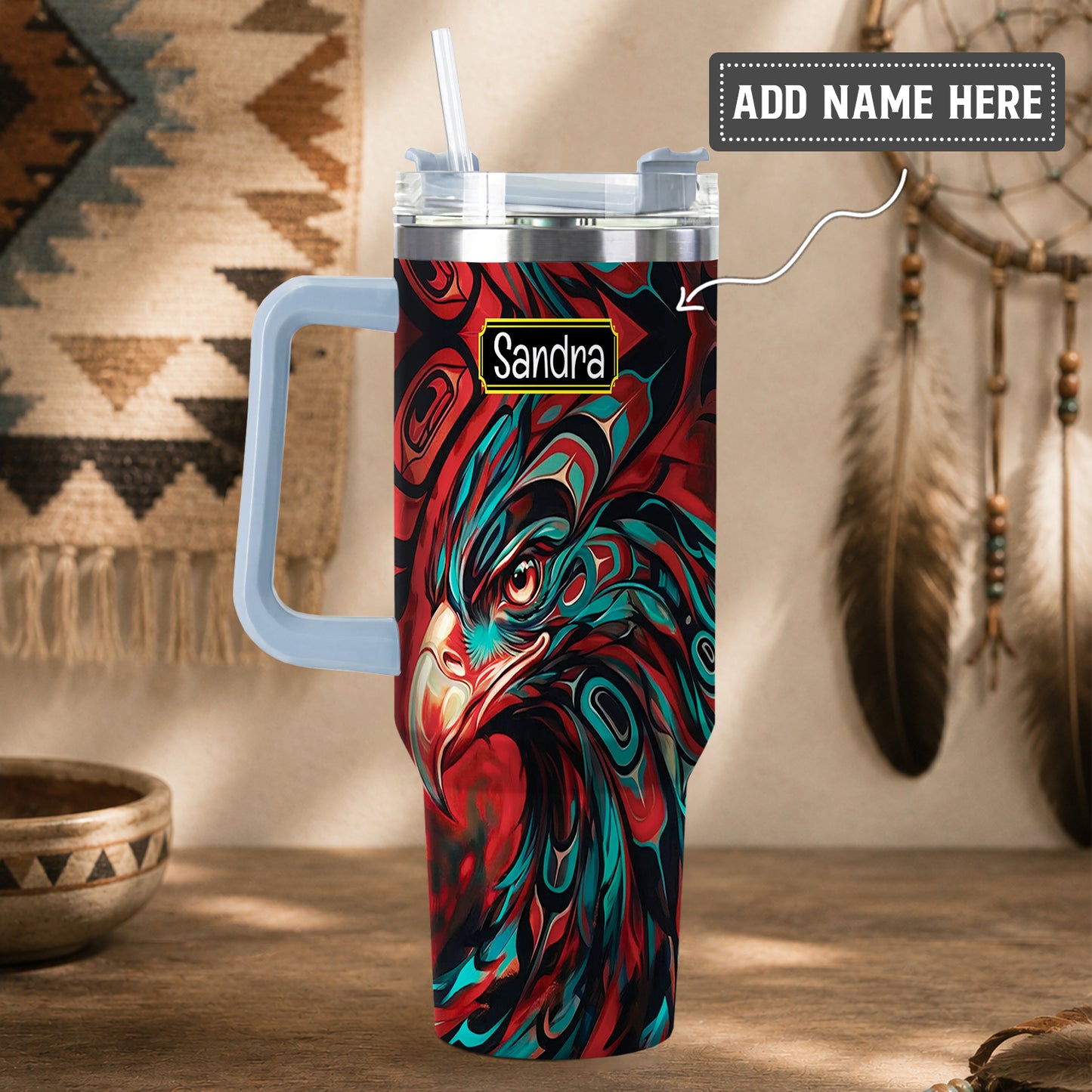 Eagle Storm Spirit Personalized Tumbler