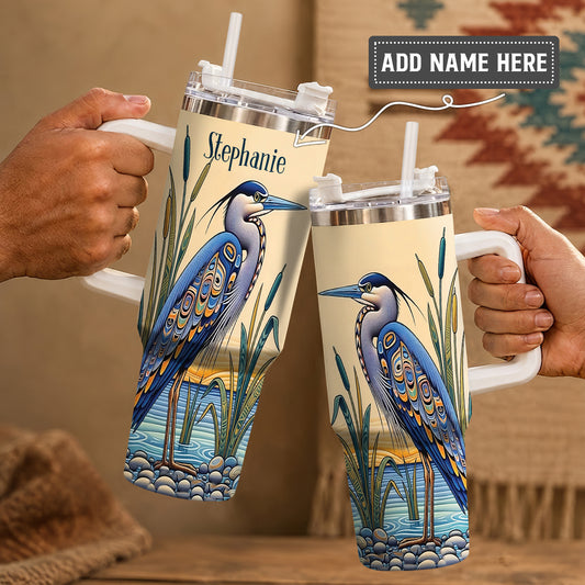Spirit of the Heron Personalized Tumbler