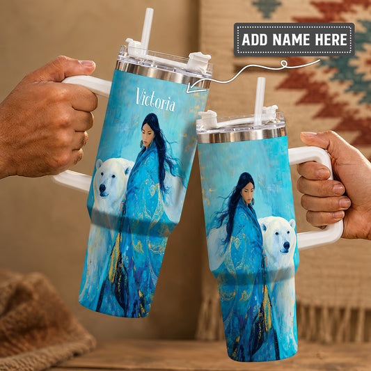 Arctic Woman Grace Personalized Tumbler