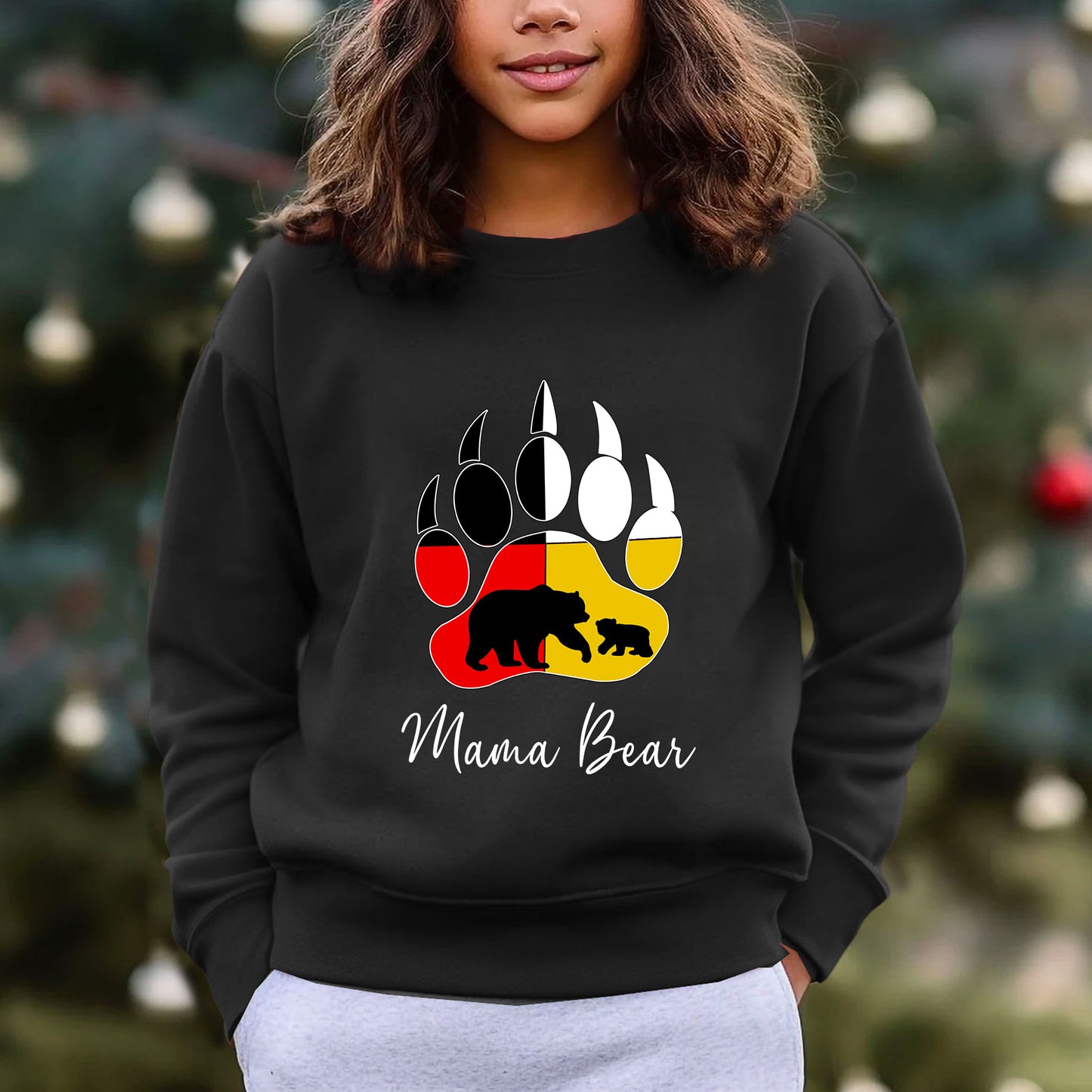 Native American Mama Bear Foot Colors Shirt