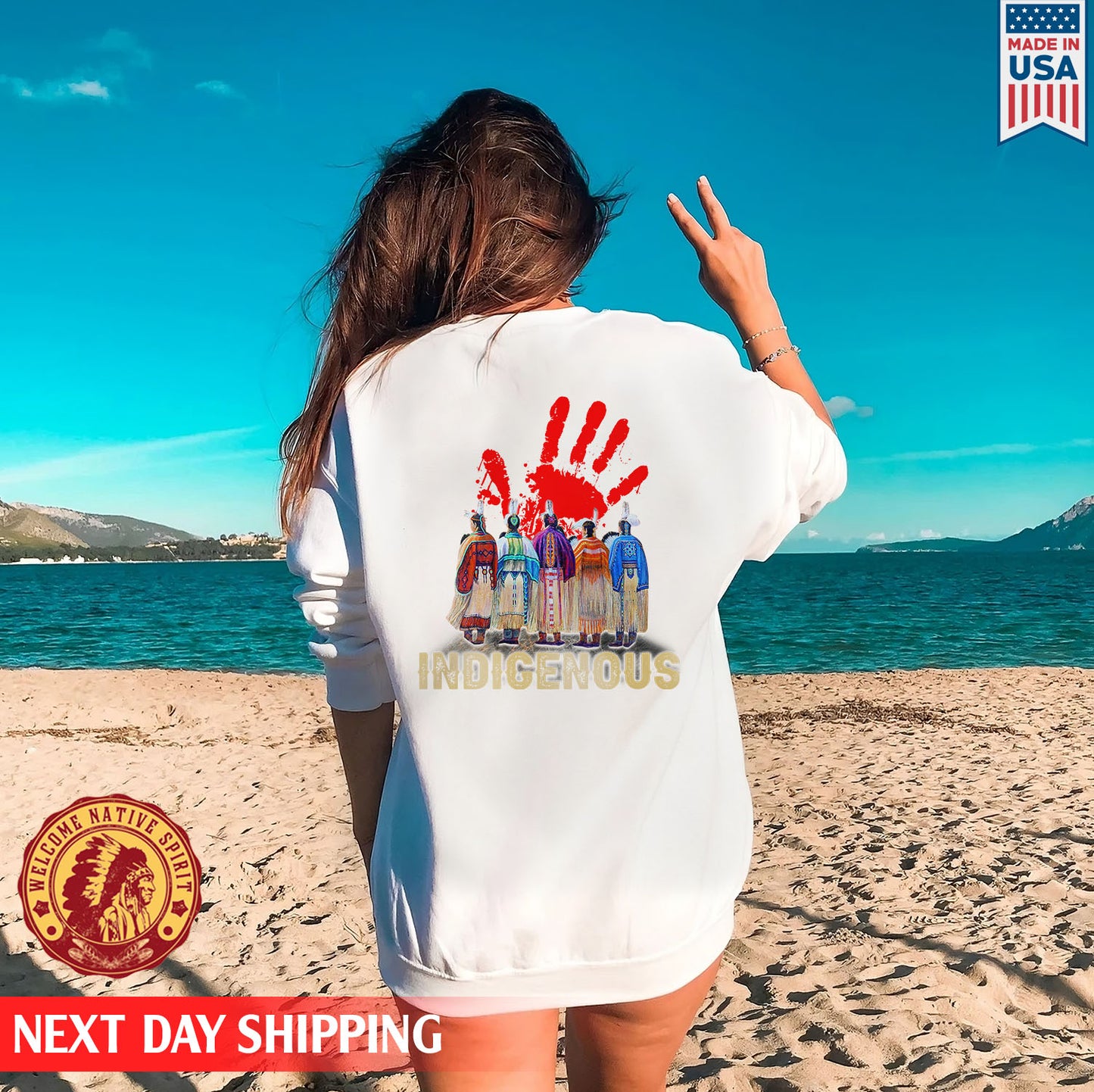 MMIW Indigenous Woman Back T-shirt