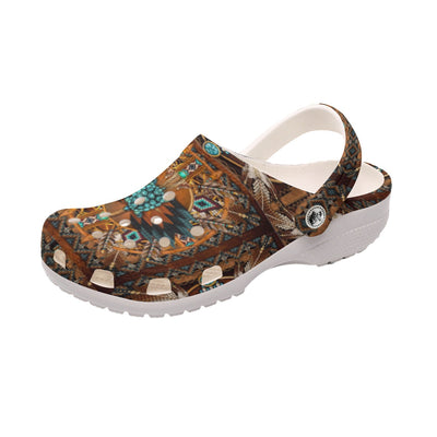 Native Pattern Clog Shoes For Adult and Kid 89183 New