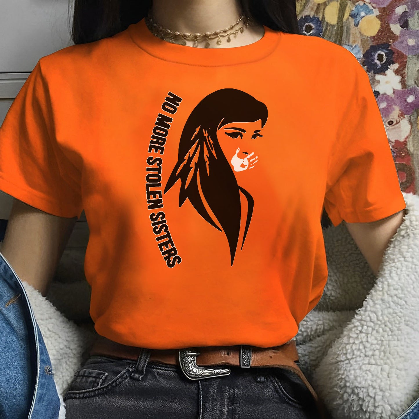 I Wear Red For My Sister, No More Stolen Sisters Shirts