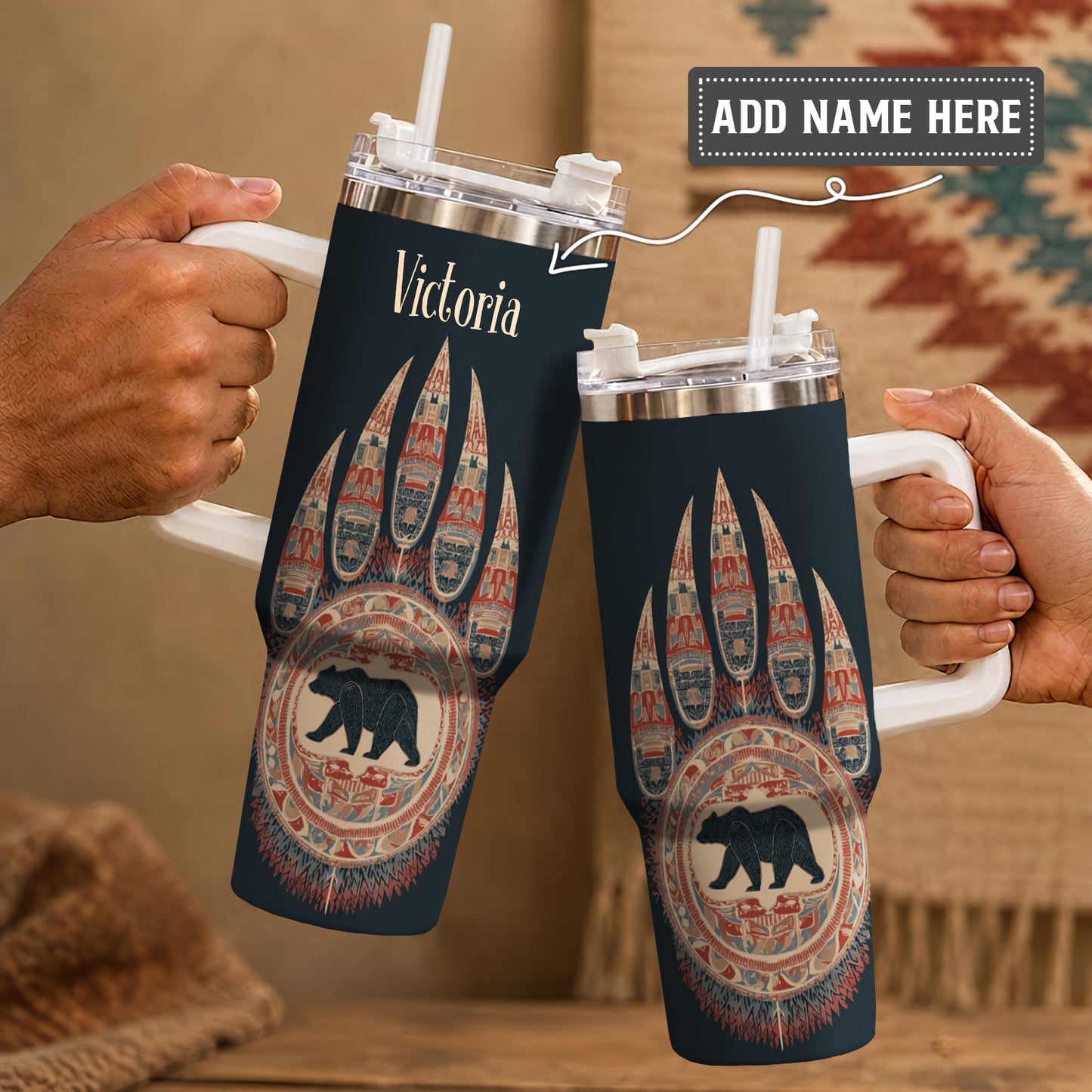 Bear Paw Guardian Personalized Tumbler
