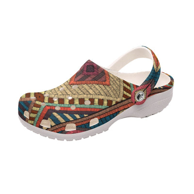 Native Pattern Clog Shoes For Adult and Kid 89169 New