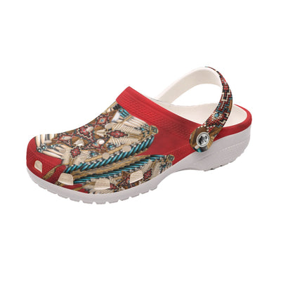 Native Pattern Clog Shoes For Adult and Kid 89160 New