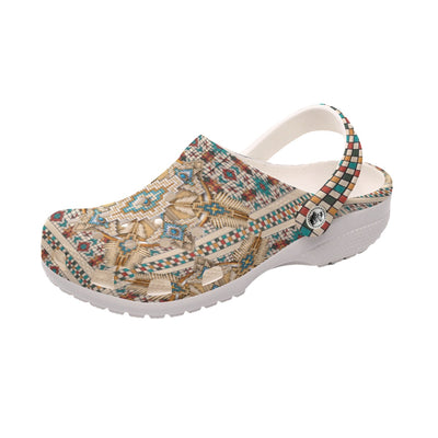 Native Pattern Clog Shoes For Adult and Kid 89150 New