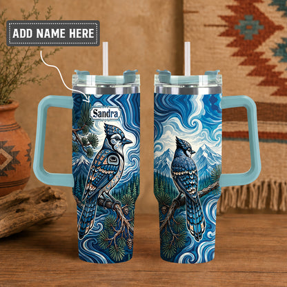 Blue Jay Wilderness Personalized Tumbler