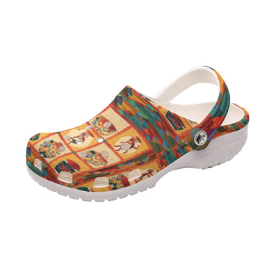 Native Pattern Clog Shoes For Adult and Kid 89153 New