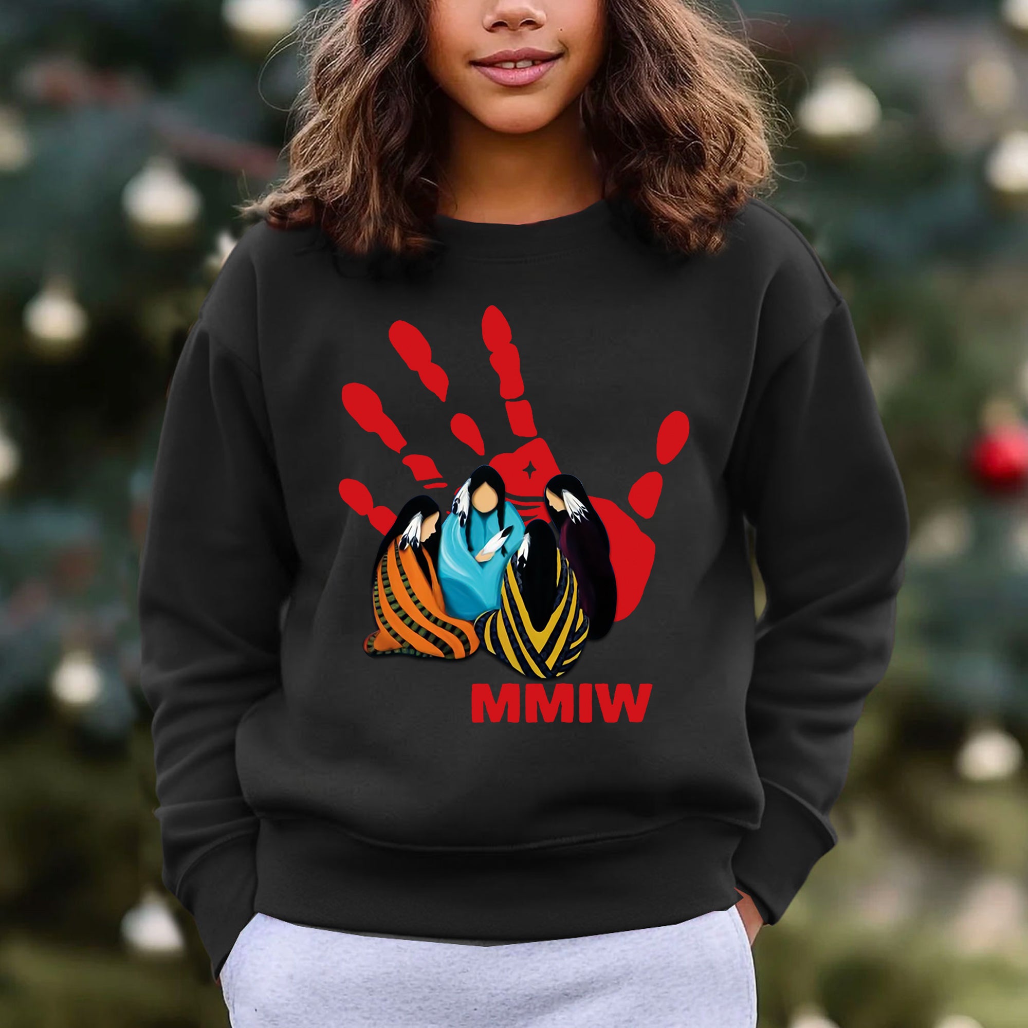 MMIW - Indigenous Women Together With Red Hand Shirt – Native