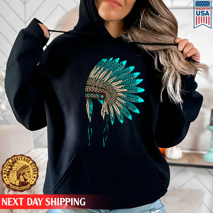 MMIW Awareness Indigenous Blue Leather Unisex T-Shirt/Hoodie/Sweatshirt