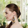 SALE 50% OFF - Native Style Multi-Color Long Beaded Handmade Earrings For Women