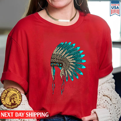 MMIW Awareness - Indigenous Blue Leather Hat Shirt 221