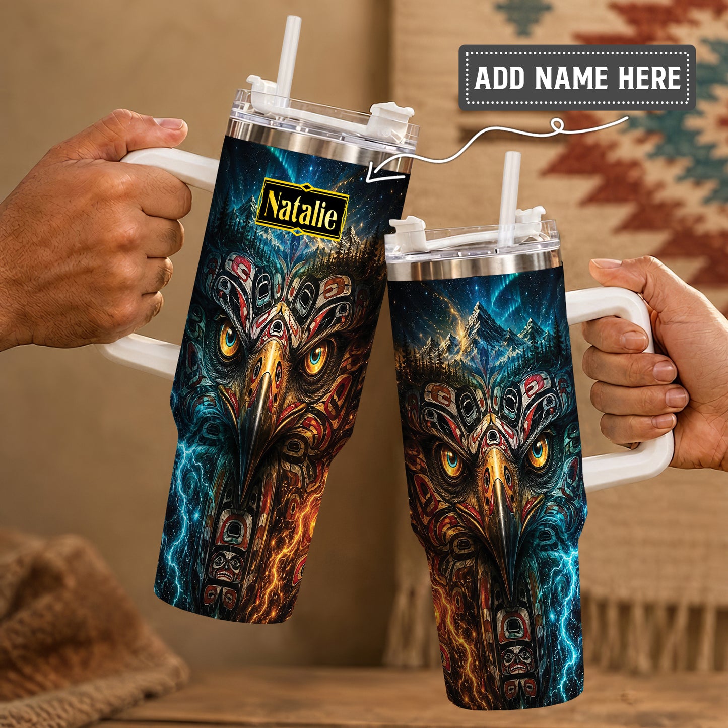 Eagle Thunder Spirit Personalized Tumbler